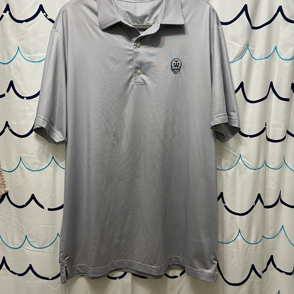 Stylish Gray Polo Tom Wallace Golf Shirt